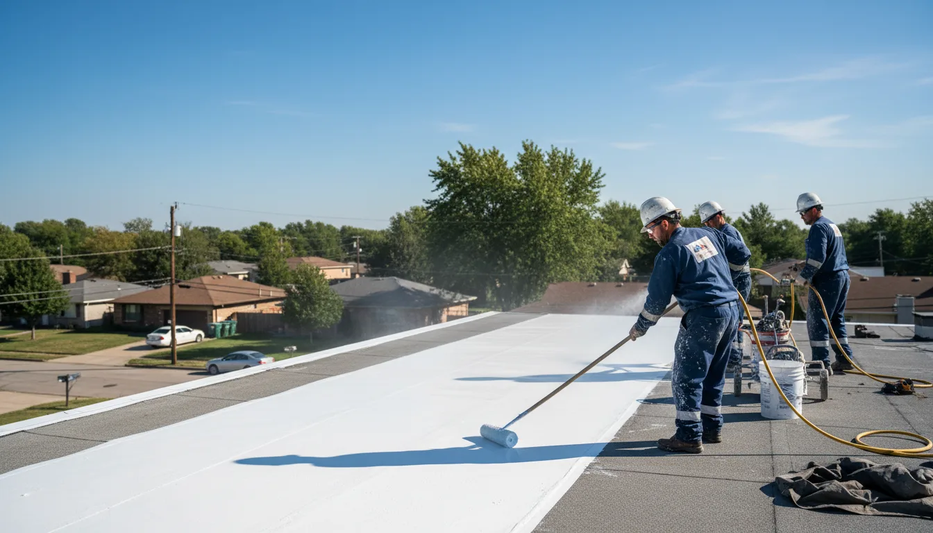 Commercial roof coating in Holtsville, NY near me